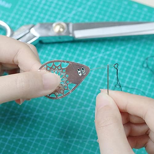 4 навојни игла игла игла за шиење на навој од игла од не'рѓосувачки челик за поудовни за комплетни занаети вкрстени бод DIY