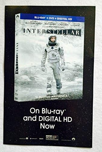 Надвор од светот на Interstellar 11 x17 D/s оригиналниот промо филм за промо филм 2015 ретка