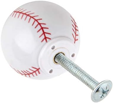 Сребрена Линија Бејзбол Спорт Кабинет Кујна Домашни Копчиња Фиока Гардероба Рачки На Вратите Мебел Повлекува, 10 Пакет