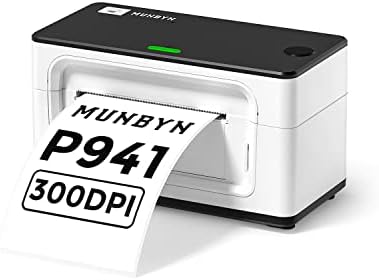 Мунбин Термичка Етикета Печатач 300DPI, 4X6 USB Етикета За Испорака Печатач за Превозот Пакети &засилувач; Мал Бизнис, Термички Печатач За