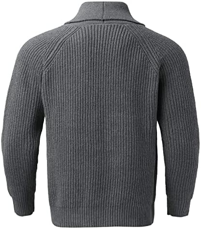 XXBR машки плетени џемпери од кардиган со единечни јакни со волна, џемпер џемпер лапел јака топла случајна надворешна облека