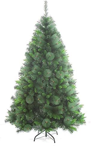 Dulplay Класичен Божиќен Бор, Премиум Смрека Шарки Елка Метал Стојат Еко-Пријателски Неосветлен За Одмор Декорација-Зелена 4Ft