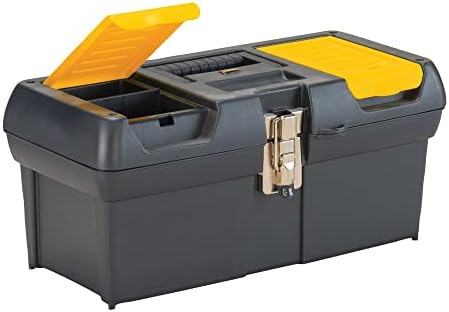 Кутија со алатки Стенли со послужавник, серија 2000, 16-инчи, црна и жолта боја