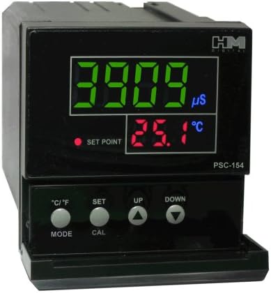 HM Digital PSC-154 TDS/EC контролер со излез од 4-20mA, 0-9999 μS мерен опсег, резолуција од 0,1 μs/ppm, +/- 2% точност на отчитување