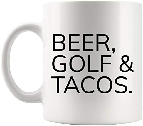 Пиво за пиво чаша чаша маица за подароци - пиво голф такос. Loversубители на пиво смешни подароци - чаши чаши за кафе