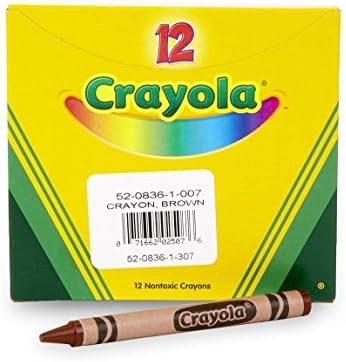 Crayola Crayons, портокалова, единечна боја на креда во боја, 12 брои масовни креони, училишни материјали