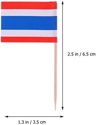 БЕСТОЈАРД Американски Знаме Кекси Топперс Кекси Топперс 200 парчиња Знаме За Еднократна Употреба Рачно Знаме Знаме Франција Знаме
