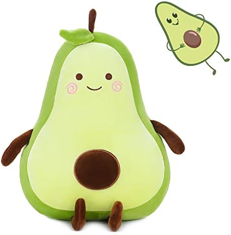 Симпатична авокадо полнета плишана мека гушкање перница играчка прекрасна овошна плишана играчка кукла зелена авокадо фрлање перници за деца подароци