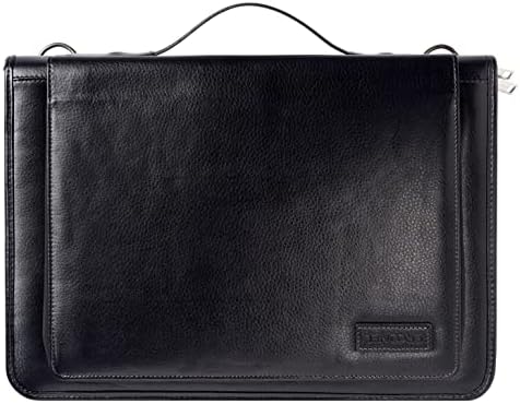Случајот за лаптоп со црна кожа од Бронел-Компатибилен со LG GRAM 17Z90Q-E.AD75B Ултра-лесен лаптоп од 17 инчи