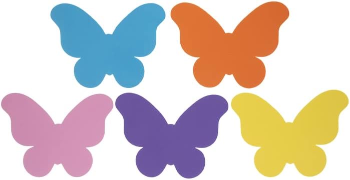 Пеперутка ги обликува исечоците од пена - 6 инчи - 35 брои - занаетчиски пакет во училницата