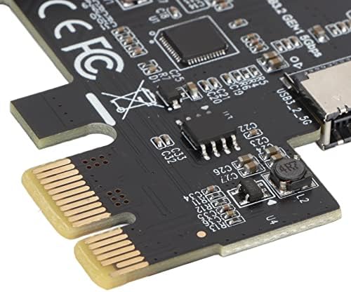 Dpofirs pcie to type e riser картичка за експанзија на картички, USB3.2 PCI E Riser картичка за WIN XP 7 8 10 11 Linux, Asmedia
