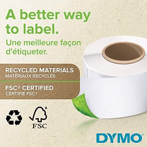 Dymo 13 mm x 25 mm LW мали повеќенаменски етикети, ролна од 1000 етикети со лесен лименски, самолепливи, за производители на етикети