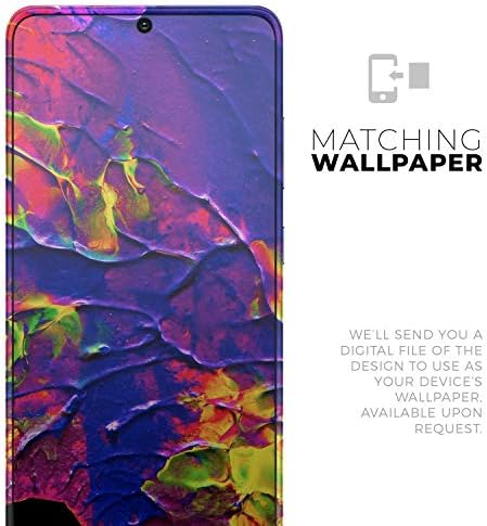 Дизајн Скинц течна апстрактна боја V16 Заштитна винил декларална обвивка за обвивка на кожата компатибилен со Samsung Galaxy S20