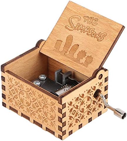 Јосо здравствена опрема врежана дрвена музичка кутија, музичка кутија со рачни чудаци, врежана иверица музичка кутија дрвена врежана