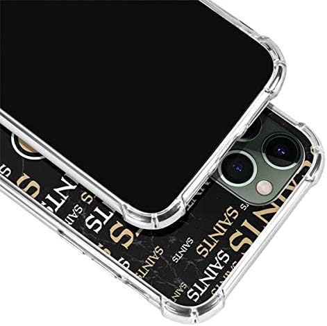 Скинит Чиста Телефонска Кутија Компатибилна Со iPhone 11 Pro Max-Официјално Лиценциран Нфл Њу Орлеанс Сенс Блек Експлозијата Дизајн