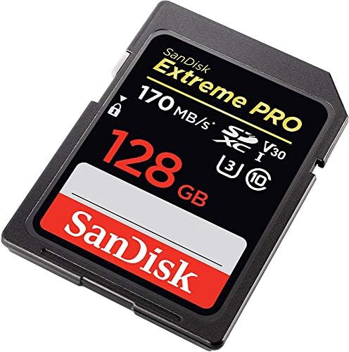 Sandisk Extreme Pro 128gb Sdxc Картичка За Canon Камера Компатибилен СО EOS M50 MARK II, Eos Ra Класа 10 UHS-1 Пакет Со Сѐ, Но Stromboli