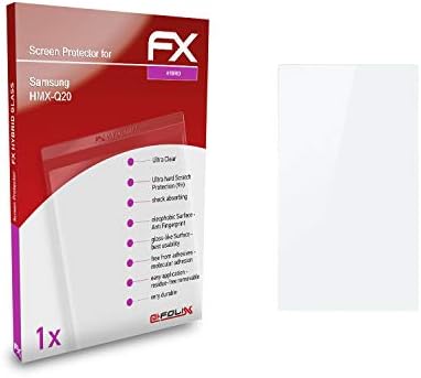 Атфоликс пластично стакло заштитен филм компатибилен со заштитник на стакло Samsung HMX-Q20, 9H хибриден стаклен стаклен екран заштитник на
