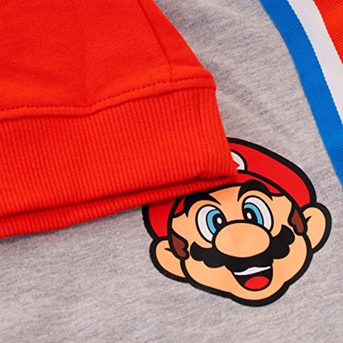 Super Mario Boys Gaming Sweatshirt и Joggers Постави 2 парчиња облека поставени за деца