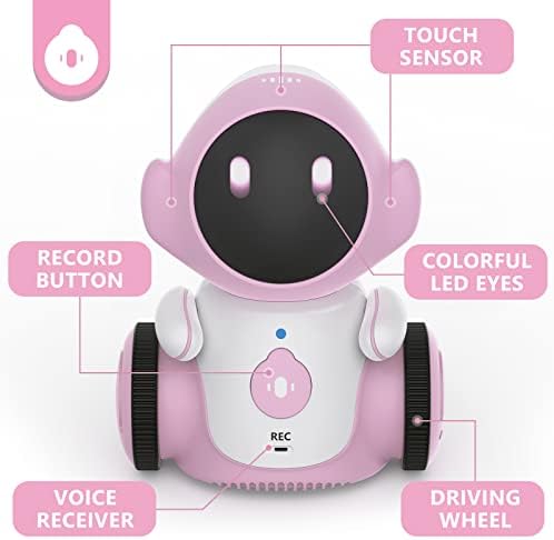 ГИЛОБАБИ Робот Играчки, Паметен Робот Што Зборува На Полнење За Деца, Интелигентен Робот Со Сензор За Допир Контролиран Од Глас, Пеење,