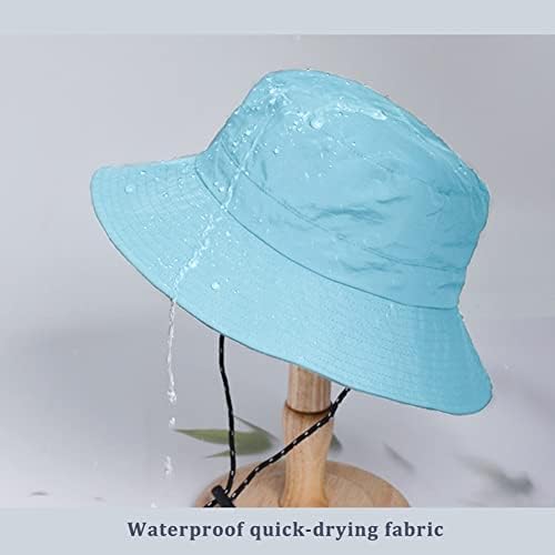 Водоотпорна капа за корпи за жени и мажи - УВ заштита плажа Сонце капа за риболов сафари буни капа од дожд, прилагодлив пакуван