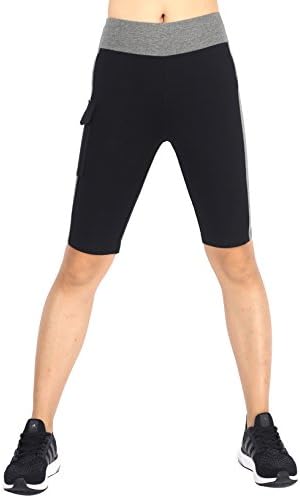 Neonysweets женски половина хулахопски фитнес фитнес што работи со јога -панталони со џебови