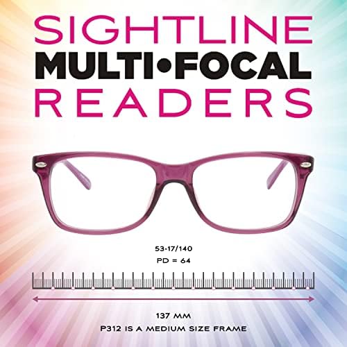 Sightline P312 Средно вклопување во мултифокус Прогресивно читање очила за читање