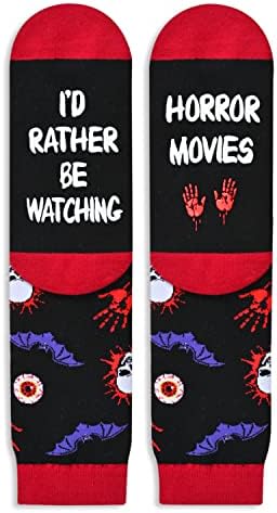 HappyPop Смешни чорапи луди чорапи, хорор филм за порибување маркетинг на вера подароци за игри за мажи