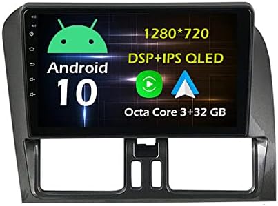 9 3+32GB Android 10 Во Цртичка Автомобил Стерео Радио Одговара За Volvo XC60 2009 10 11 12 GPS Навигација Главата Единица Carplay Android Auto