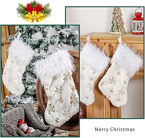 Галпада Божиќни Украси 1 парчиња Божиќен Чорап Приврзок Торба За Складирање Прекрасен Приврзок За Чорапи