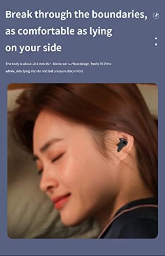 Лолука Невидливи Слушалки 24 Часа Играње Мини Bluetooth Слушалки Вистински Безжични Слушалки Стерео Хифи Музика IPX4 Водоотпорен Бучава-Поништување
