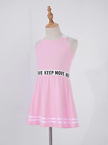 Jugaoge Девојче девојче Тенис голф фустан спортски танц фустани камизоле кошула елек фустан и шорцеви за шорцеви
