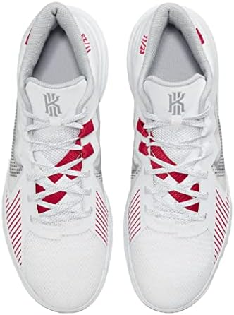 Nike Men's Kyrie Flytrap IV кошаркарски чевли, бело/волк сиво/универзитетско црвено, 10