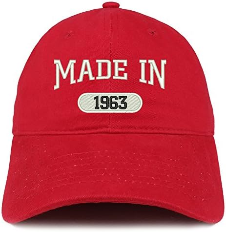 Трендовска Продавница За Облека Направена Во 1963 Година Извезена 60 Ти Роденден Четкана Памучна Капа