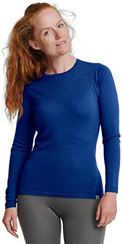 Данска издржливост на мерино волна, кошула за волен слој за жени, термички долг ракав