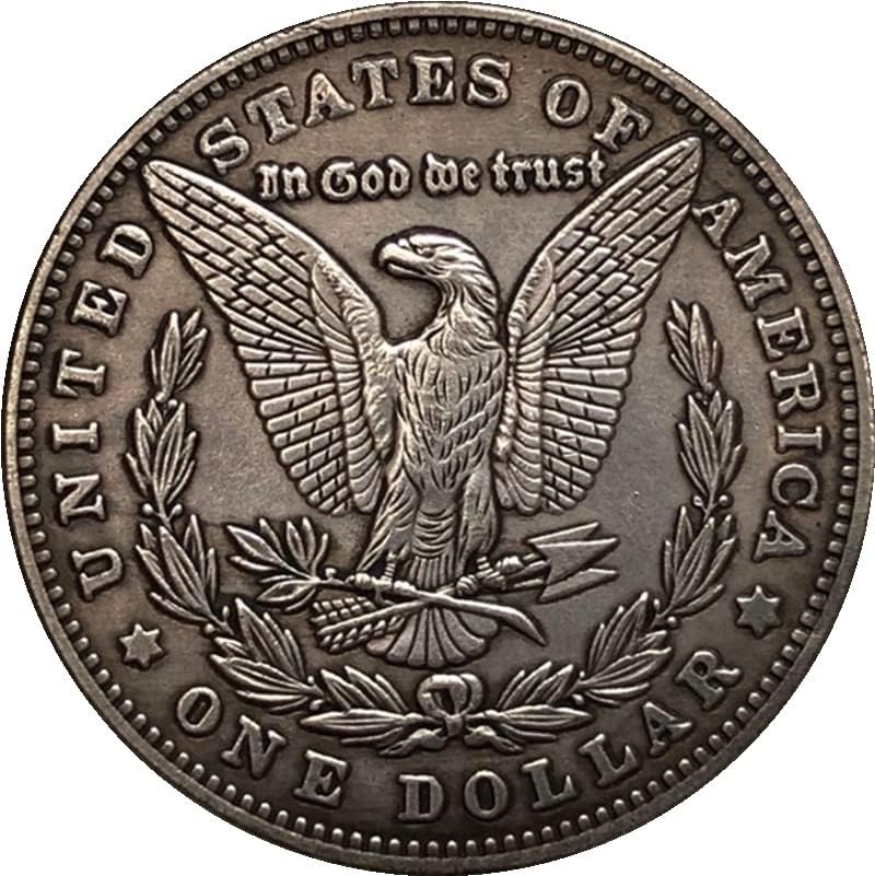 38мм Антички Сребрен Долар Монета Американски Морган Скитник Монета Занает 96