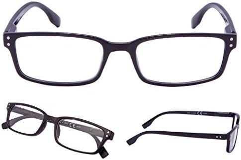 Лур очила за читање 3 пакуваат стилски читатели на правоаголна рамка