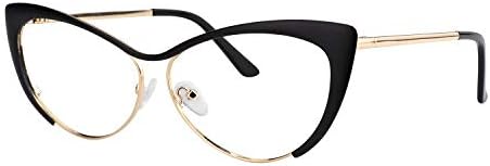 Зелол Преголеми Очила За Блокирање На Мачкино Око Сина Светлина За Жени Метални Очила ЕЛЕН ВФМ0176
