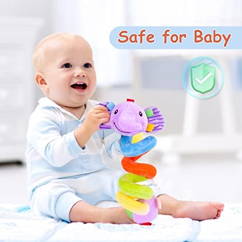 Играчка за шетач на спирала за забавни играчки за новороденчиња Спален автомобил седиште играчки виси играчки клип на креветчето за креветчето