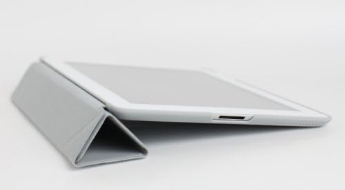 Тенок И Ipad Фолио Случај за iPad2/3/4 со мути агол стојат-Сива