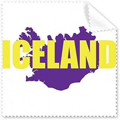 Поларна Светлина Мапа Исланд Европа Чистење Крпа Телефон Екран Очила Почиста 5 парчиња