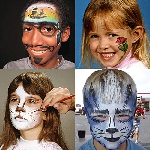 Маскирање Стикс Лице Боја-Вода Врз Основа Шминка за Деца &засилувач; Ноќта на Вештерките, Рачно Изработени Во САД, Забава, Безбедно &засилувач;