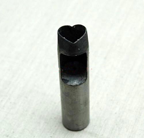 1 парче голема дупка во форма на срцев удар, шуплива секач за умирање рачно изработена кожена алатка DIY алатка Дија.24мм