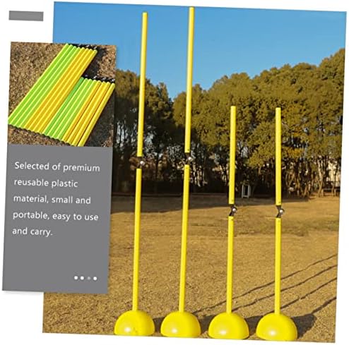 Алатка за преклопување на столб за тренирање на валилик, преклопување на фудбалски знак Фудбалски знак Пол фудбалски пречки пол метал жолт