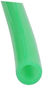 X-DREE 4mm x 6mm Висока Температура Отпорни Силиконски Гумени Цевки Црево Цевка Зелена 2m Должина (4 mm x 6 mm tubo de manguera