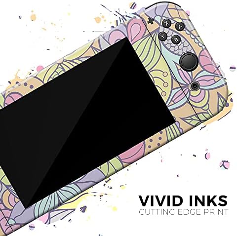 Дизајн Скинц - Компатибилен со Nintendo Wii - Заштитно отстранлив отпорен на гребење на гребење на винил - живописна цветна шема