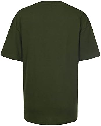 Краток ракав 2023 Облека трендовски екипаж врат памук Loveубов графичка обична маица за дама есен летен маик 01 01