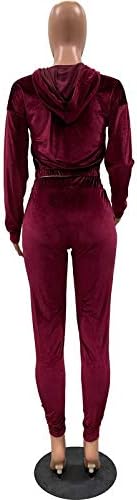 Термички целосен женски аспиратор облечена во женски комплети со патент во боја Спортски цврсти врвови+панталони поставени носат жени