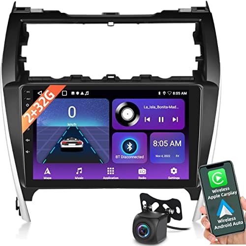 Тојота Камри Радио 2012 2013 2014 со DSP Безжичен Apple Carplay И Android Auto 2GB+32GB Android 11 Автомобил Стерео 10.1 инчен GPS Навигација