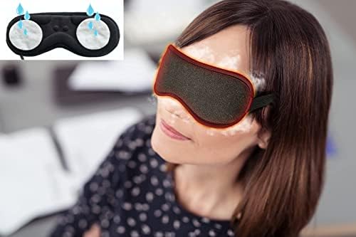 Загреана маска за очи, USB маска за очи за суви очи со температура 105 ° F 115 ° F 125 ° F, далеку инфрацрвена терапија