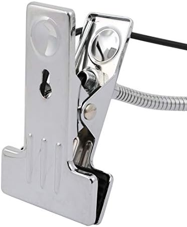 Аексит УСБ -порта за осветлување тела и контроли 13W 60 степени Агол на зрак 30 см раката Топло бела LED клип -клип -ламба сребрен тон